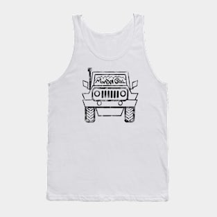 Mountain Girl Jeep Life rocky roads off the beaten path mountain wanderlust Tank Top